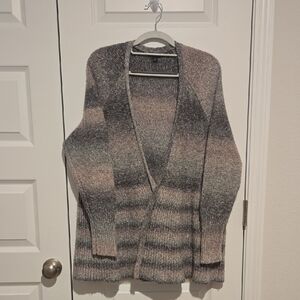 Torrid Gray and Pink Gradient Flowy Cardigan